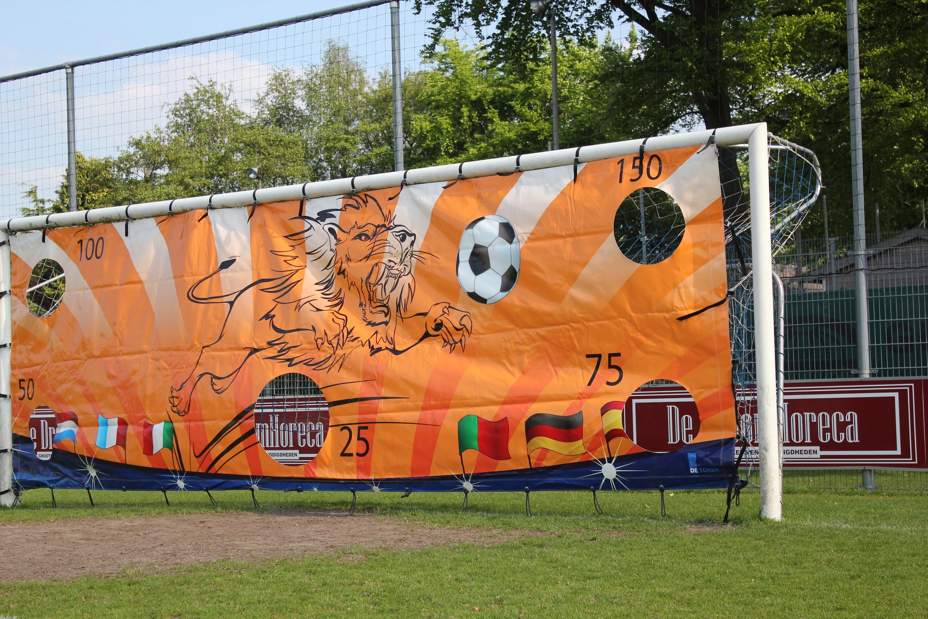 Doelkleed met voetbalspel